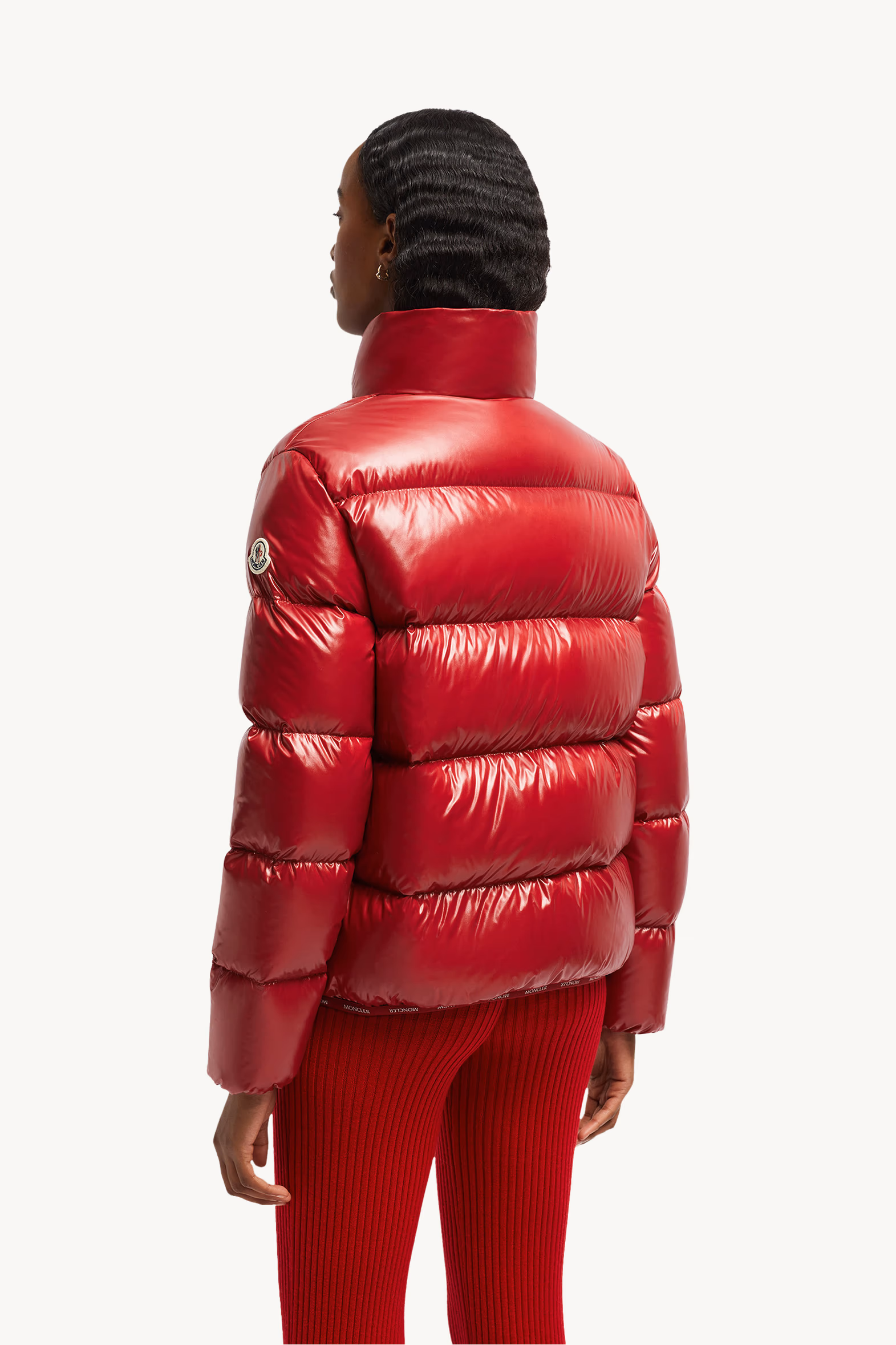 Abbadia Short Down Jacket Women Red Moncler 5